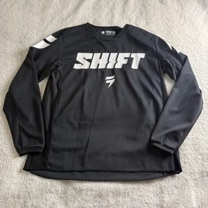 Shift Whit3 Motocross Jersey Black Size L